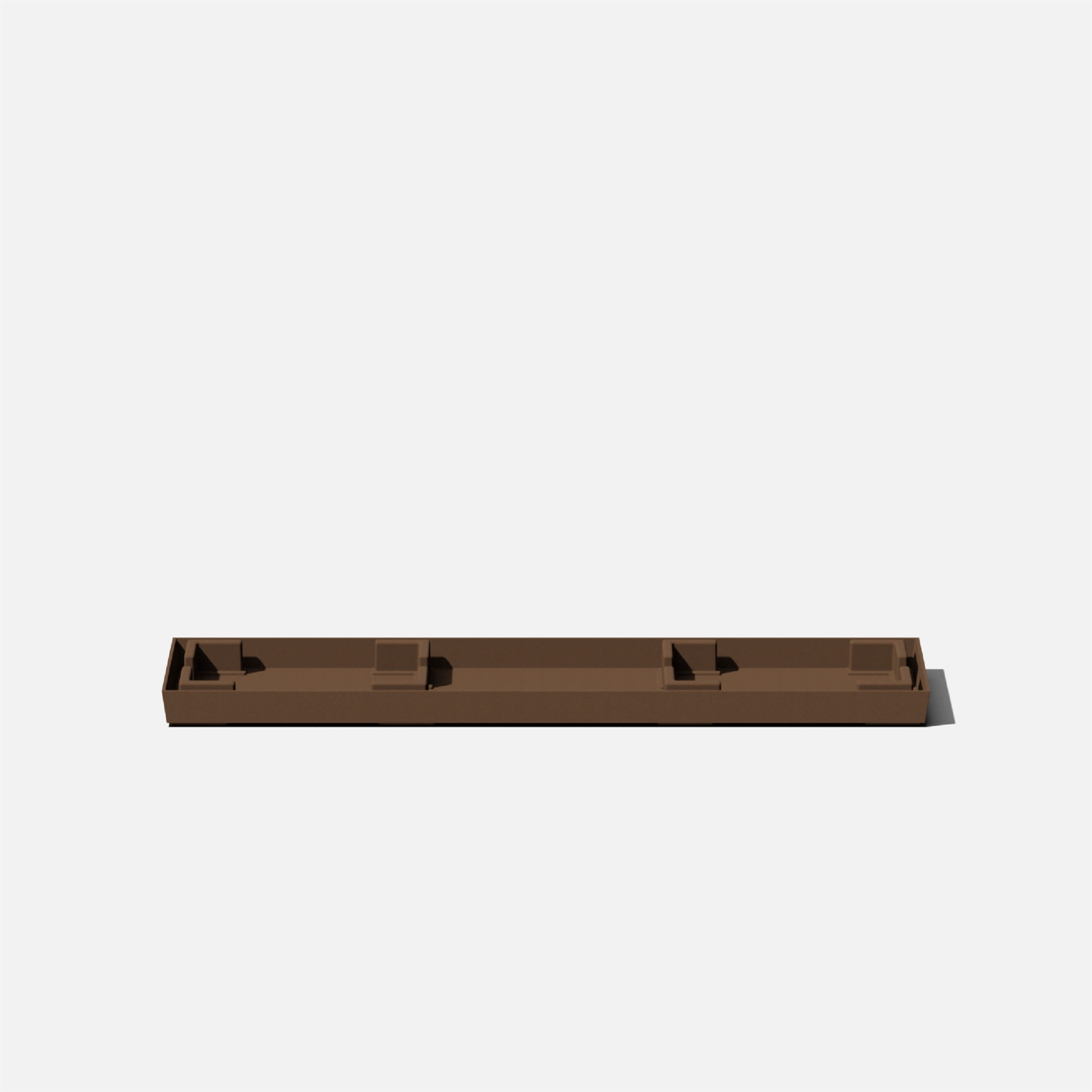 Veradek Pure Series Midori 31" Plastic Planter Tray - Espresso