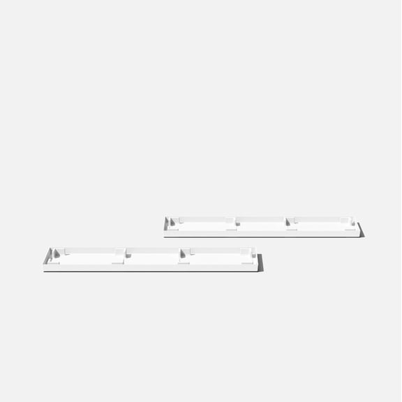 Veradek Pure Series Midori 39" Plastic Planter Tray - White