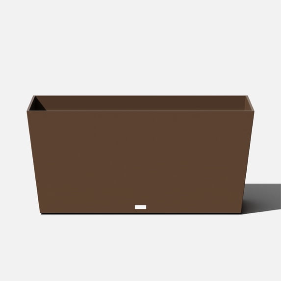 Veradek Pure Series Midori 39" Plastic Planter - Espresso