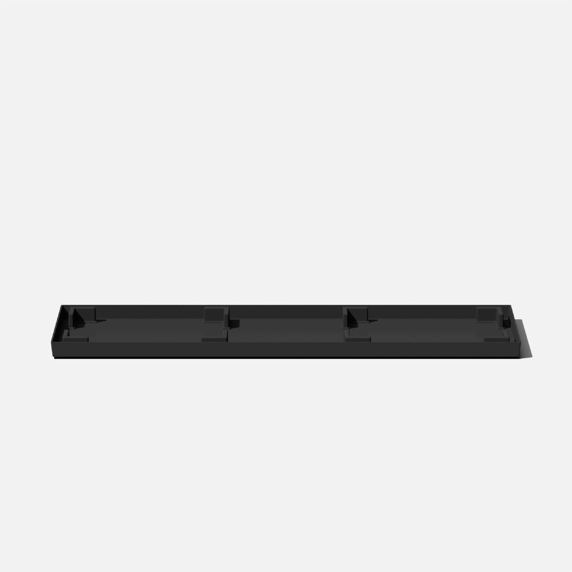 Veradek Pure Series Midori 39" Plastic Planter Tray - Black
