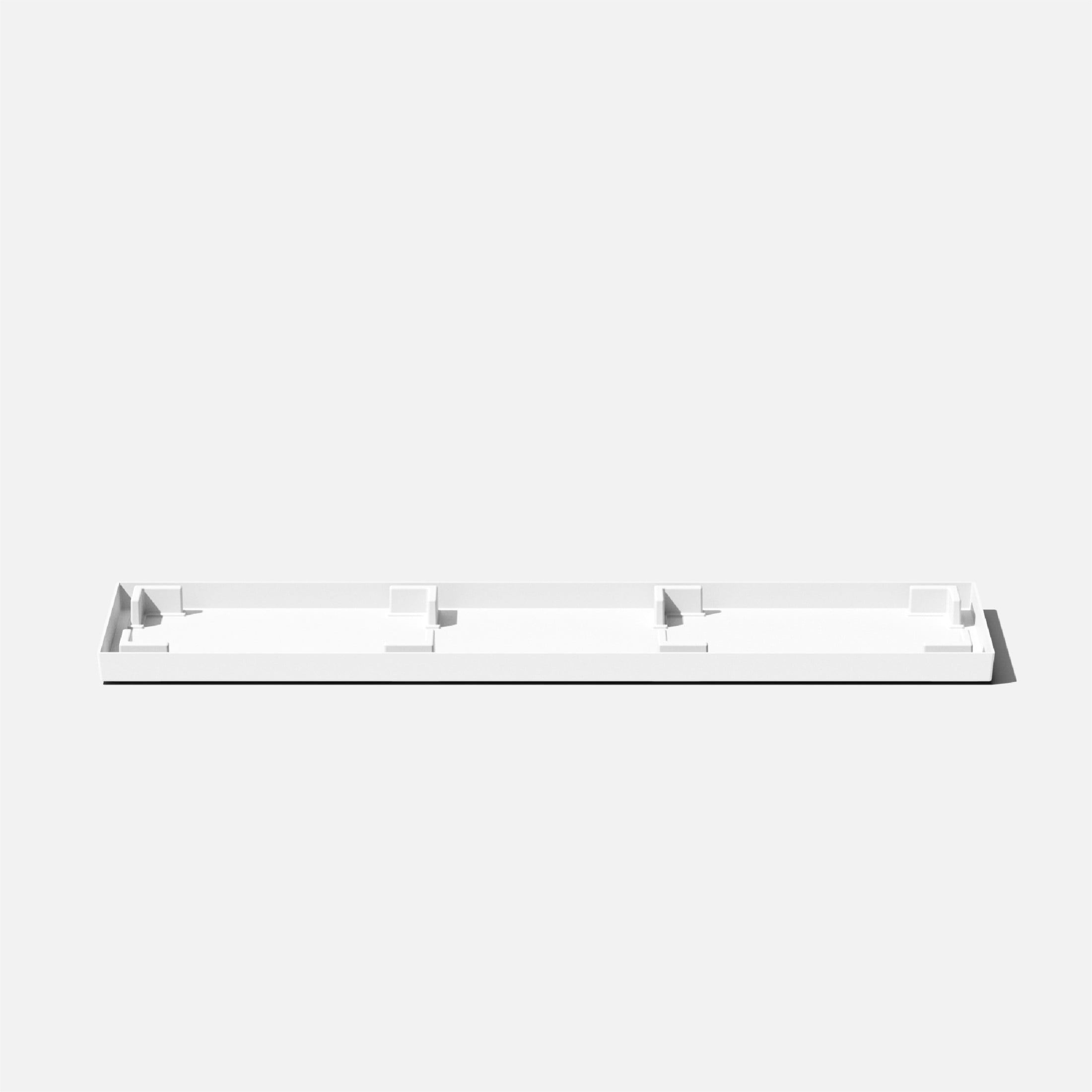 Veradek Pure Series Midori 39" Plastic Planter Tray - White