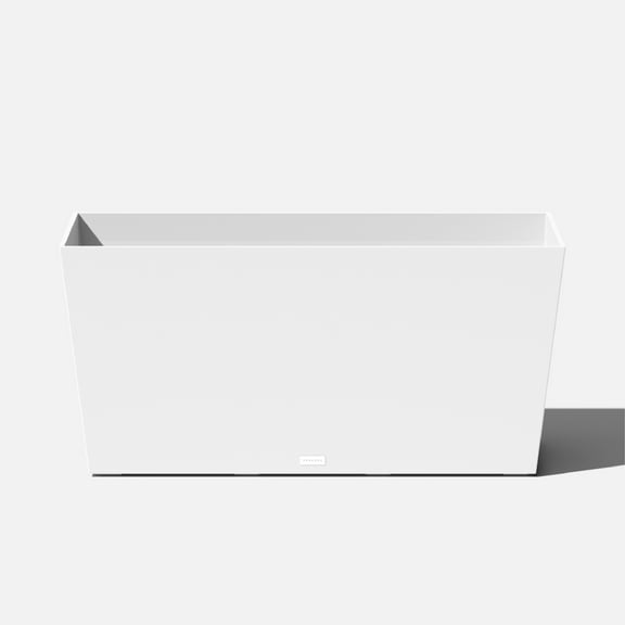 Veradek Pure Series Midori 39" Plastic Planter - White