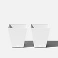 thumbnail image 1 of Veradek Pure Series Nobleton 18" Plastic Planter 2-Pack White, 1 of 11