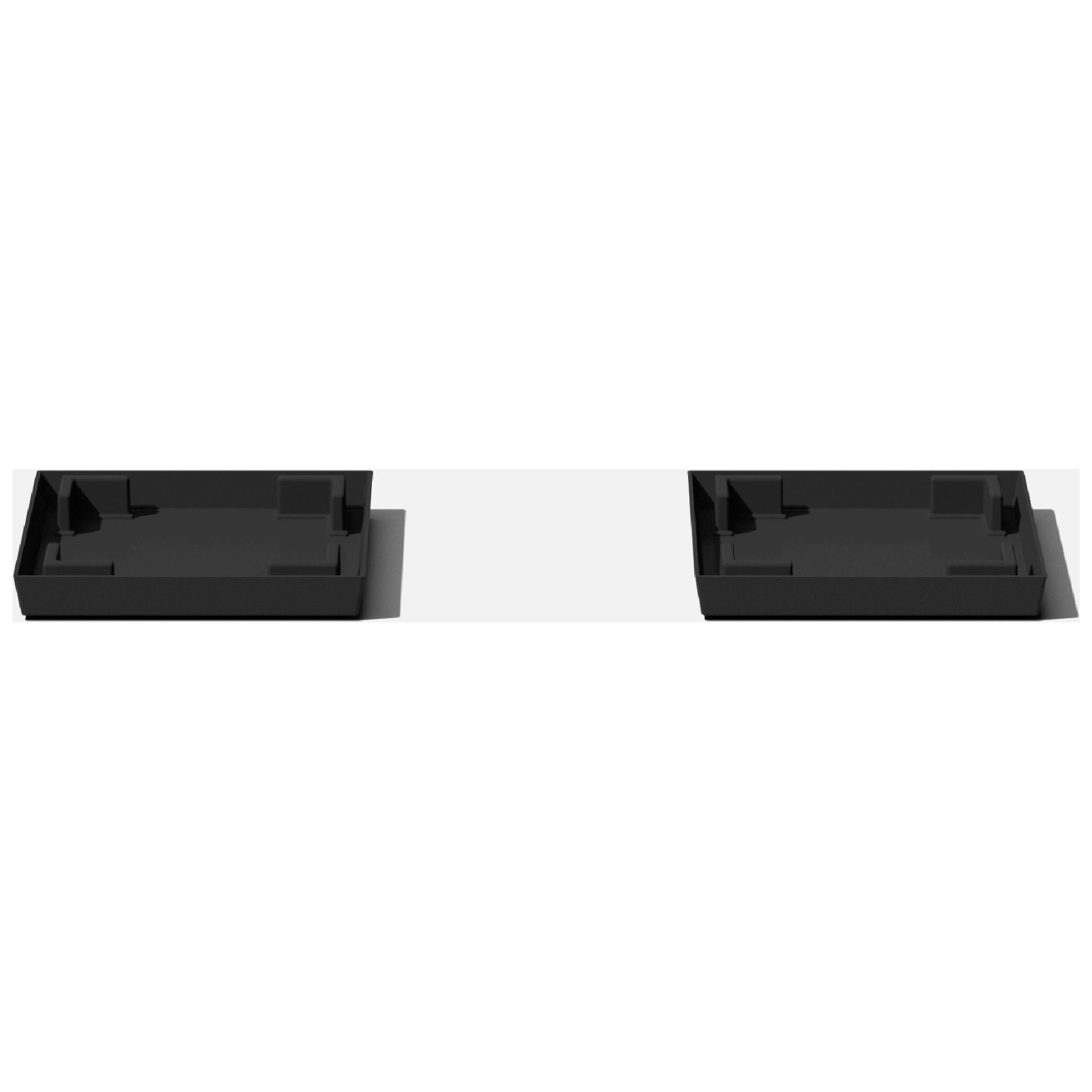 Black Polyethylene Nobleton Planter Tray Set of 2