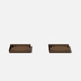 thumbnail image 1 of Veradek Pure Series Nobleton 22" Plastic Planter Tray 2-Pack Espresso, 1 of 9