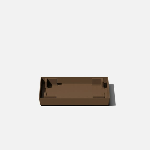 Veradek Pure Series Nobleton 22" Plastic Planter Tray - Espresso