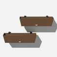 thumbnail image 1 of Veradek Pure Series Railing 36" Plastic Planter 2-Pack Espresso, 1 of 12