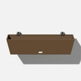 thumbnail image 1 of Veradek Pure Series Railing 36" Plastic Planter - Espresso, 1 of 12