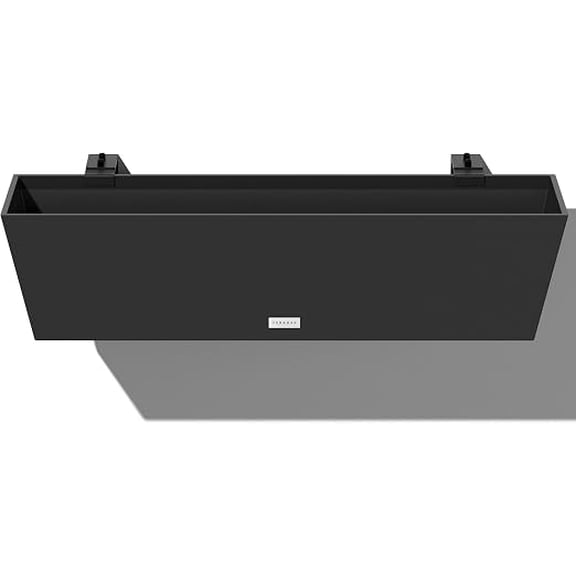 Veradek Pure Series Railing Planter - Tapered Window Box with Bracket
