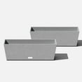 thumbnail image 1 of Veradek Pure Series Window Box 25" Plastic Planter 2-Pack Gray, 1 of 7