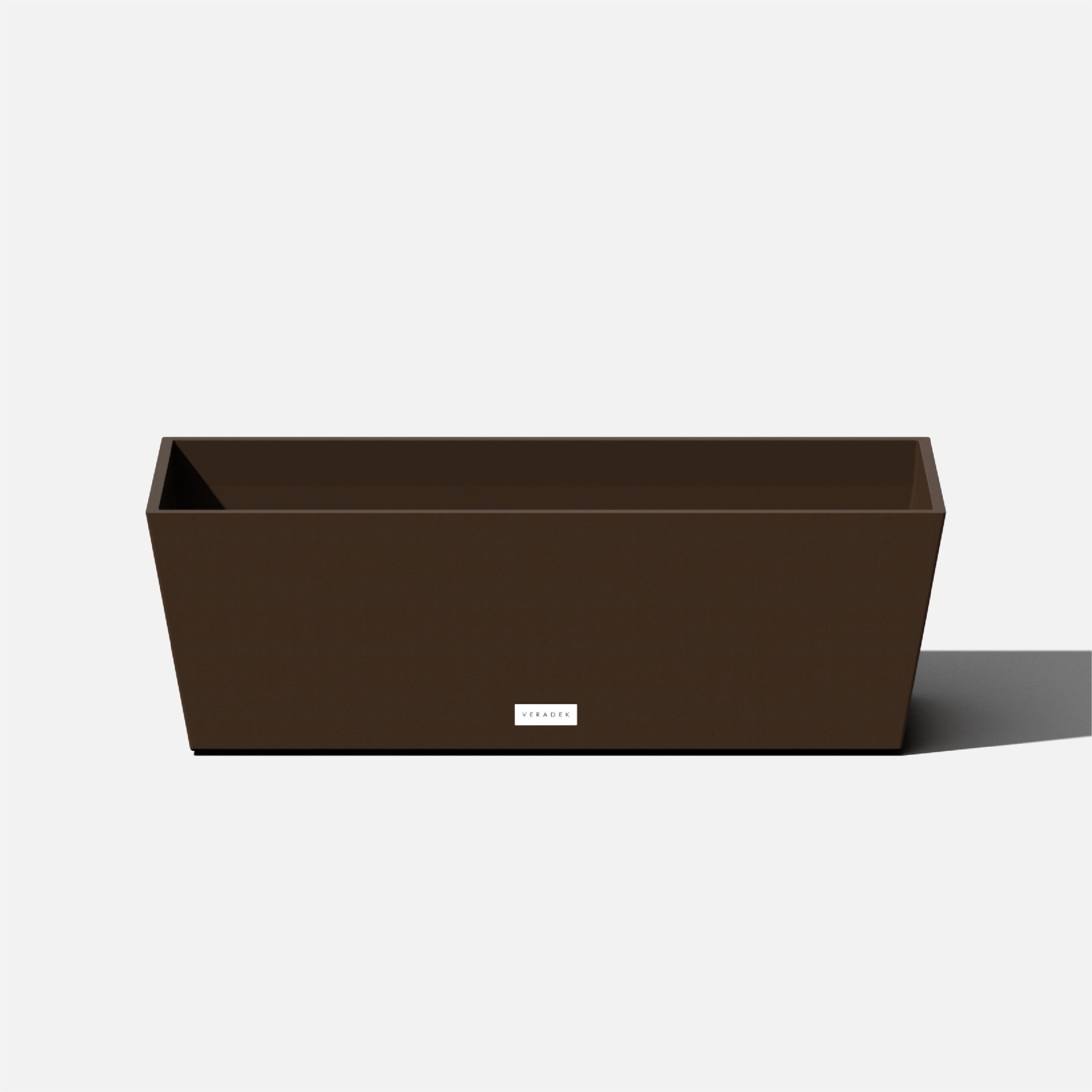 Espresso Contemporary 25.5" Recycled Plastic Window Box Planter