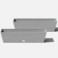 thumbnail image 1 of Veradek Pure Series Window Box 36" Plastic Planter 2-Pack Gray, 1 of 9