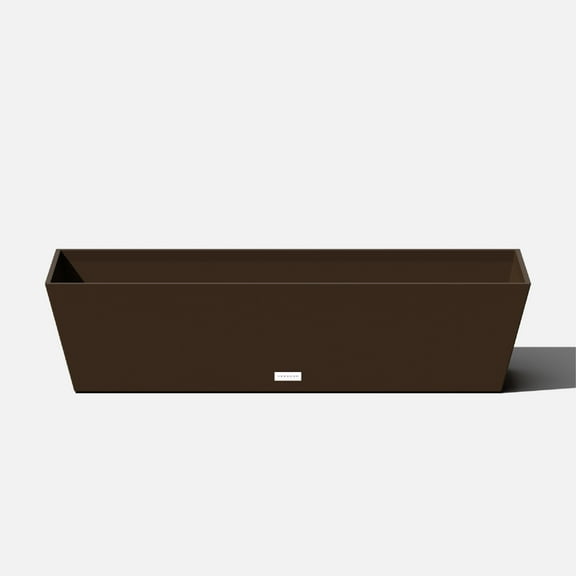 Veradek Pure Series Window Box 36" Plastic Planter - Espresso