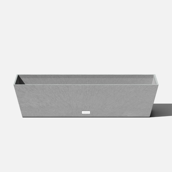Veradek Pure Series Window Box 36" Plastic Planter - Gray