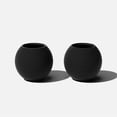 thumbnail image 1 of Veradek Strata Series Sphere Plastic-Stone Round Planter - Black, 2 Pack, 1 of 9