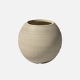 thumbnail image 1 of Veradek Strata Series Sphere Plastic-Stone Round Planter - Sand, 1 of 9