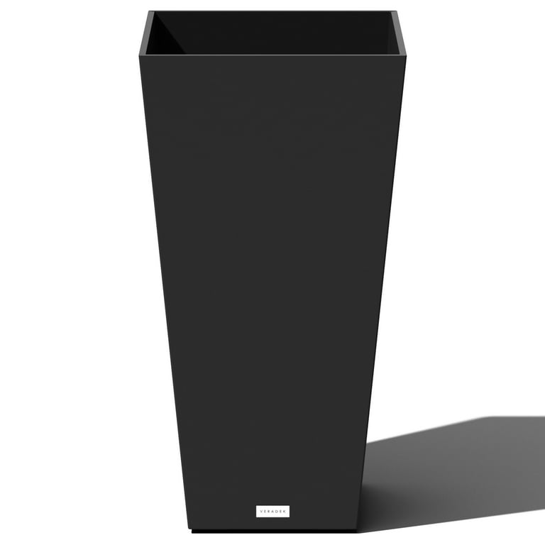 Veradek V-Resin Taper Tall Planter - Black - 30 in. Veradek V-Resin Taper Tall Planter - Black - 30 in.