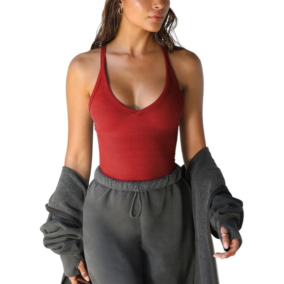 Veraella Tank Top, Veraella Women's Racerback Cami Tank Top, Veraella Women's Solid Racerback Tank Top