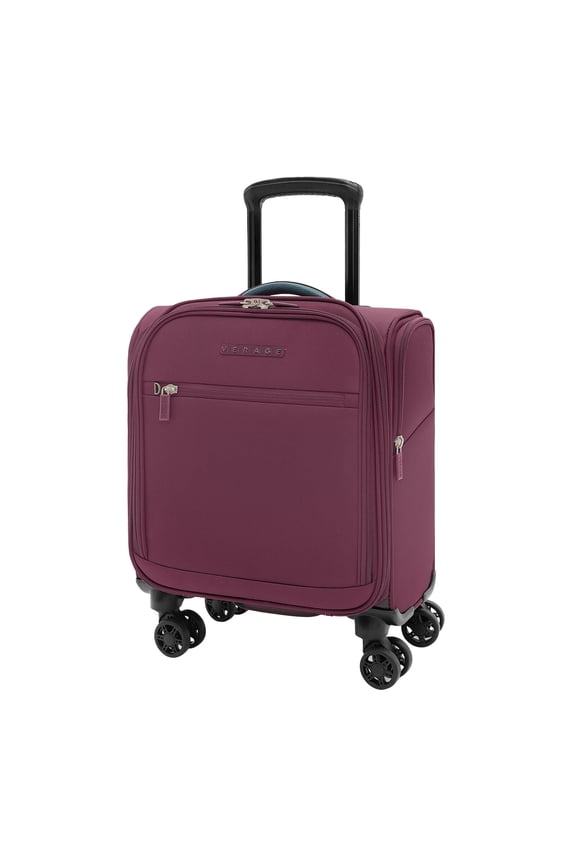 14-Inch Underseat Carry On Luggage with Spinner Wheels & USB Charging Port, Wheeled Suitcase for Airlines, Lightweight Overnight Bag for Men and Women (14-Inch Compact Underseat Pro)