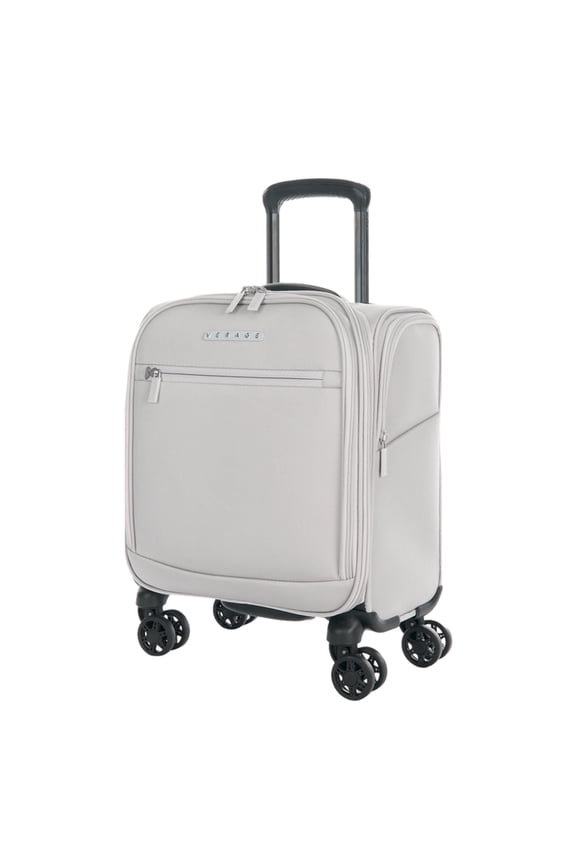 14-Inch Underseat Carry On Luggage with Spinner Wheels & USB Charging Port, Wheeled Suitcase for Airlines, Lightweight Overnight Bag for Men and Women (14-Inch Compact Underseat Pro)