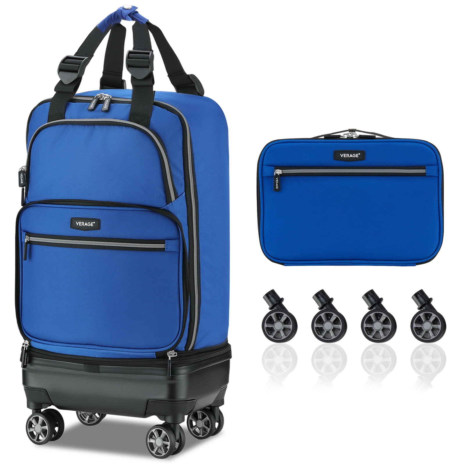 3 In 1 Expandable Luggage Bag Verage Expandable Foldable Luggage Collapsible Rolling Travel Duffel