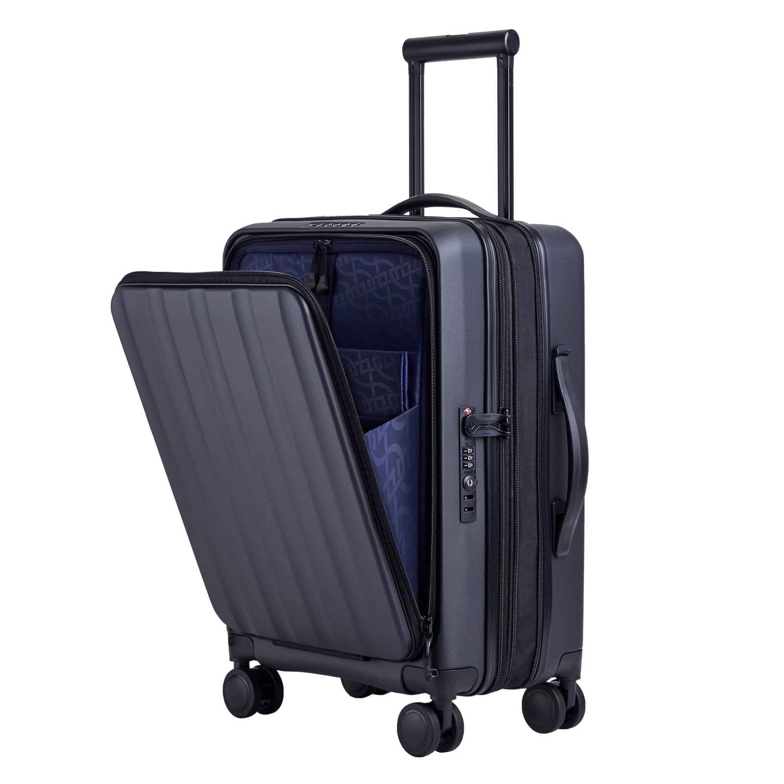 Verage Greenwich EXT Carry On Luggage, Hardside Spinner Wheels Suitcase ...