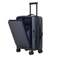 thumbnail image 1 of Verage Greenwich EXT Carry On Luggage, Hardside Spinner Wheels Suitcase with Front Pocket for Travel, TSA Approved (20-Inch, Black), 1 of 7