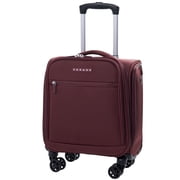 Verage Underseat Carry On Luggage with Wheels, 14.5-Inch Spinner Small Suitcase, Softside Lightweight Travel Bag for Men and Women, Airplane Carry On Bag