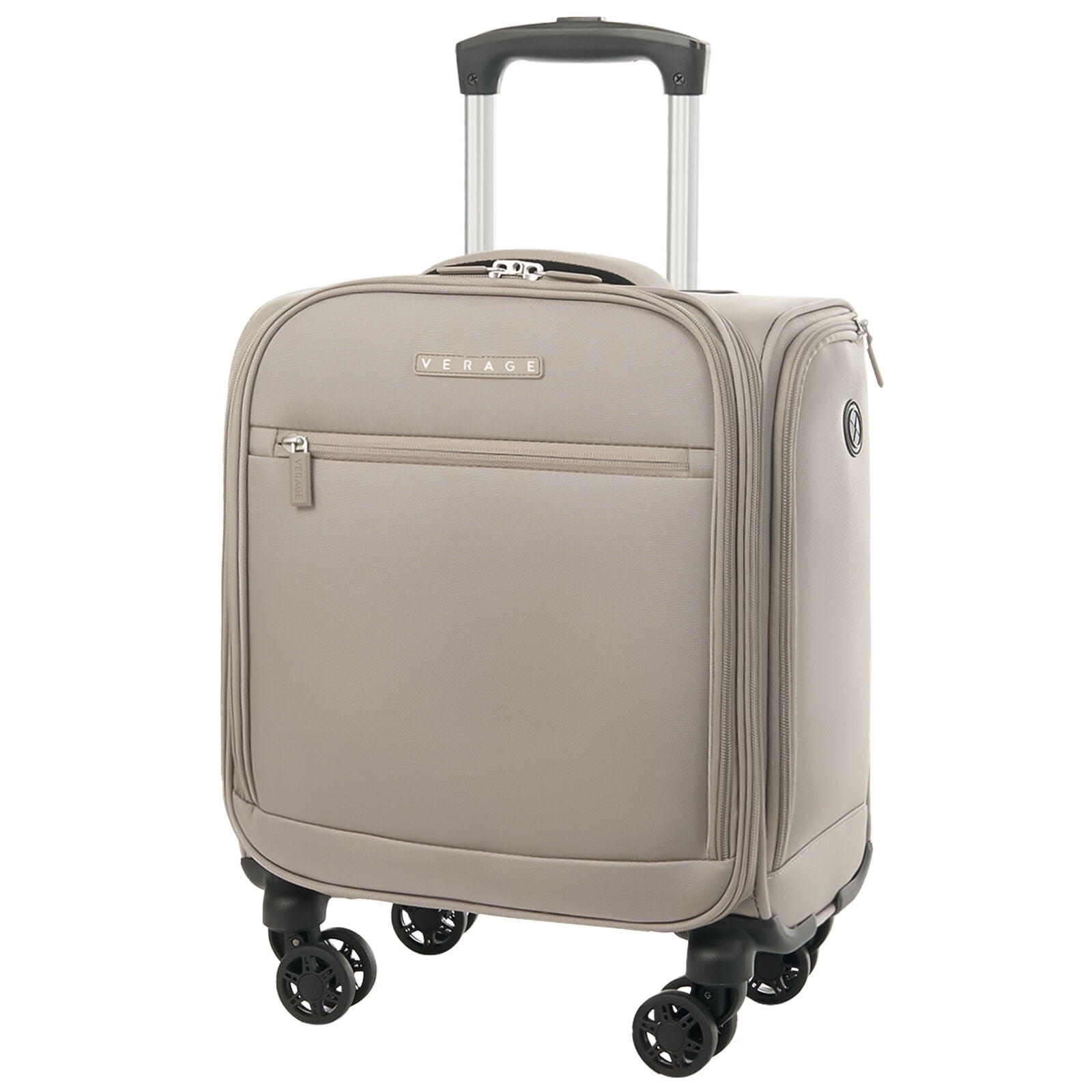 Verage Underseat Carry On Luggage with Wheels, 14.5-Inch Spinner Small Suitcase, Softside Lightweight Travel Bag for Men and Women, Airplane Carry On Bag