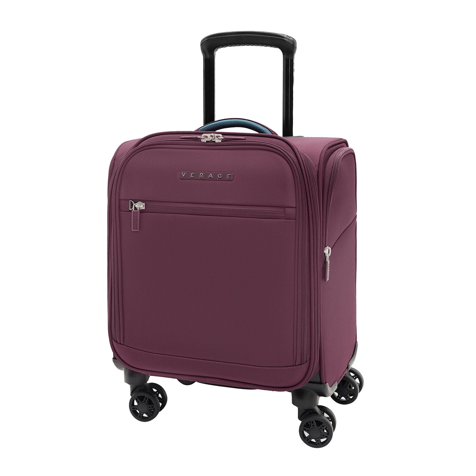 Verage Underseat Carry On Luggage with Wheels and USB Port,14 inch Wheeled Spinner Bag Carry-on Luggages for Airlines, Lightweight Suitcase Men Women, Pilots and Crew (14.5-Inch Plus Underseat Pro)