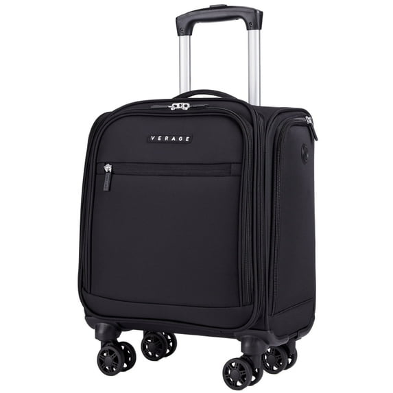 Verage Underseat Carry on Luggage with Spinner Wheels Suitcase Softside Lightweight Travel Bag