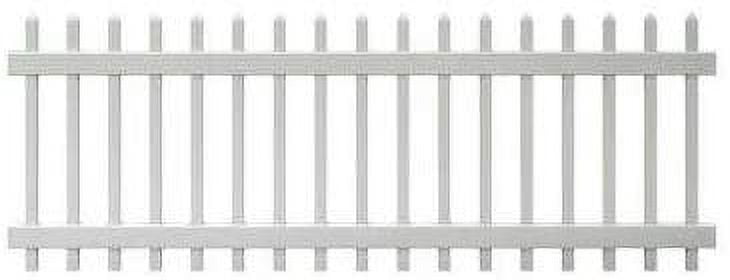 Veranda Chelsea 3 ft. x 8 ft. White Vinyl Spaced Picket Fence Panel