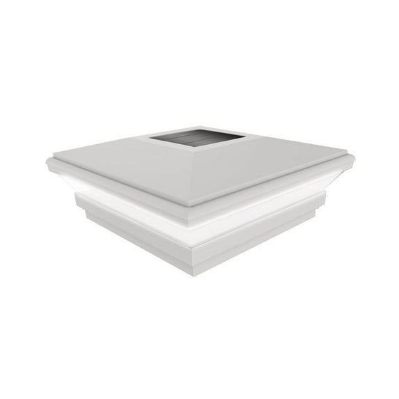 Veranda 4 In. X 4 In. White Solar Post Cap