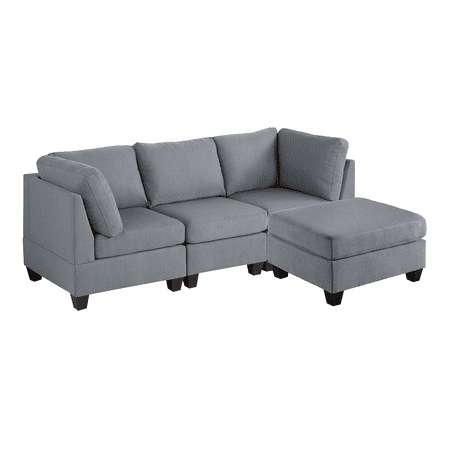 Veranda 4 Pcs Modular Sofa Set - Gray