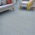 thumbnail image 1 of Veranda Contemporary 4' x 5' Gray and Cream Polypropylene Outdoor Area Rug, 1 of 10