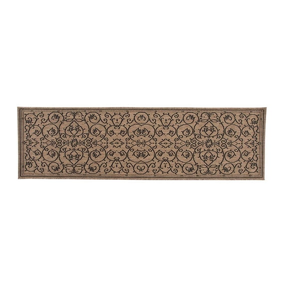 Veranda Scroll Indoor/Outdoor Runner, 27 W x 94 L