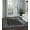 thumbnail image 1 of Veranda Traditional 5' x 7' Black and Light Gray Polypropylene Outdoor Area Rug, 1 of 8
