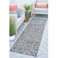 thumbnail image 1 of Veranda Transitional 2' x 10' Charcoal and Light Gray Polypropylene Outdoor Area Rug, 1 of 8