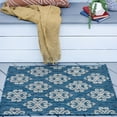thumbnail image 1 of Veranda Transitional 2' x 3' Indigo and Light Gray Polypropylene Outdoor Area Rug, 1 of 7