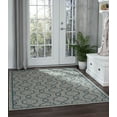 thumbnail image 1 of Veranda Transitional 4' x 6' Teal and Light Gray Polypropylene Outdoor Area Rug, 1 of 8