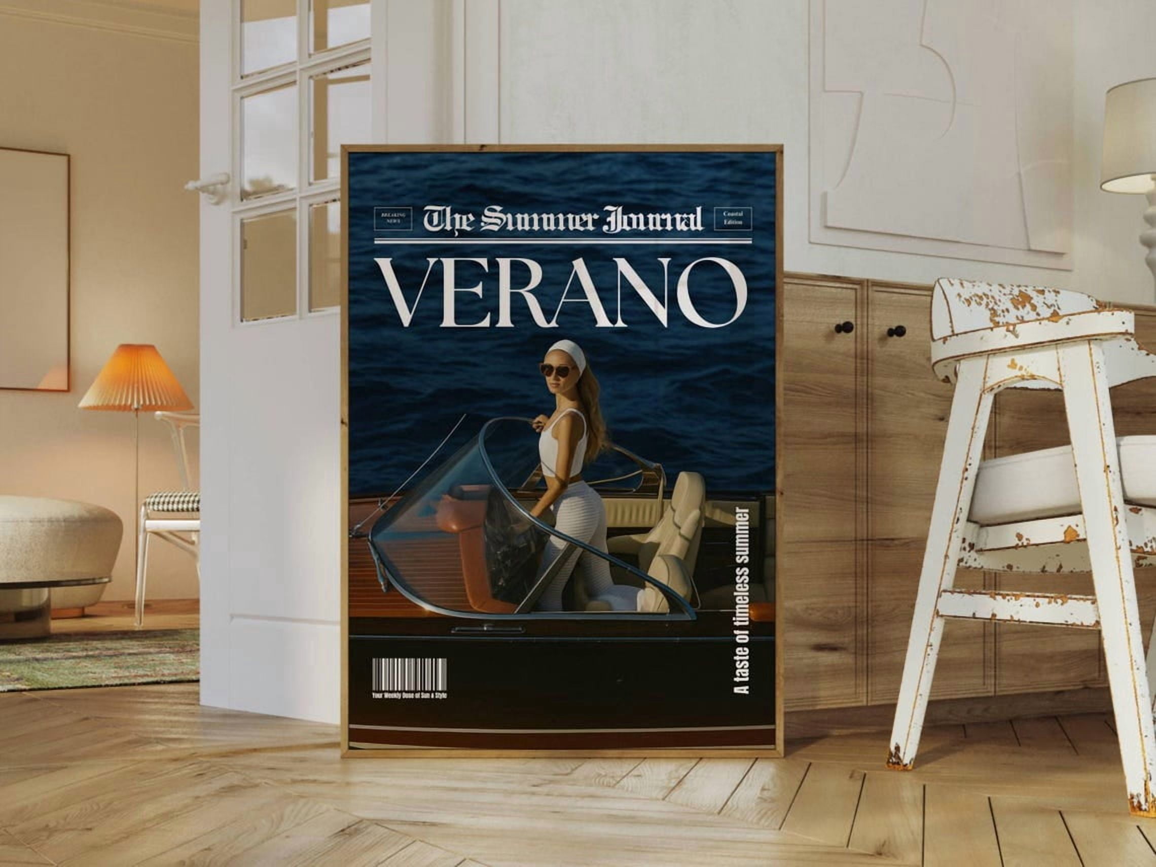 Verano Ocean Magazine Cover Summer Old Money Aesthetic Beach House ...