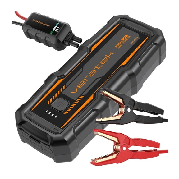 Veratek V8 Pro 3000A Jump Starter 20,000mAh 12V Battery Booster