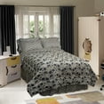 thumbnail image 1 of Veratex Flower Skulls 3 4 Piece Comforter Set, 1 of 2