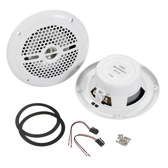 VDO Marine A2C1856150001 Surface Mount Speakers, White - 150 watts - 130 mm
