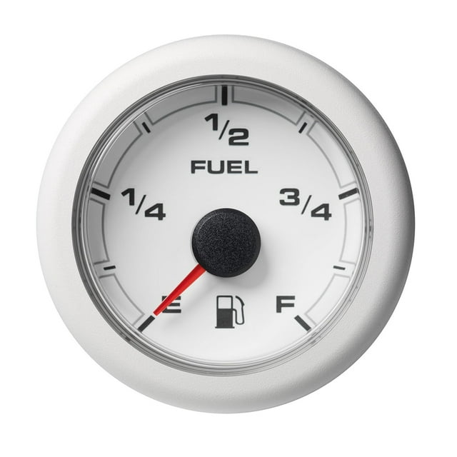 Veratron 52MM (2-1/16") OceanLink Fuel Level Gauge - White Dial & Bezel | Bundle of 2 Each