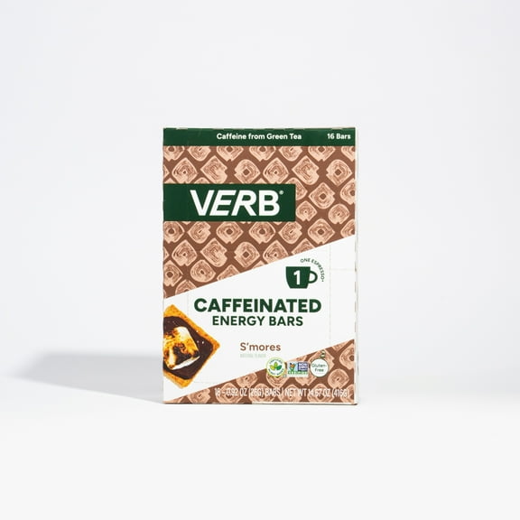 Verb Caffeinated Snack Bars, S'mores 16ct box