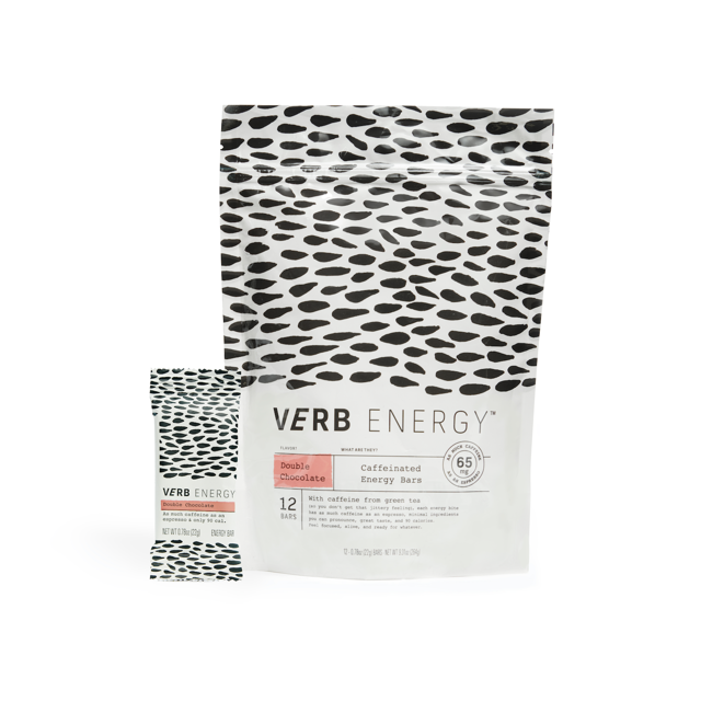 Verb Energy Caffeinated Bars, Double Chocolate 12ct Pouch