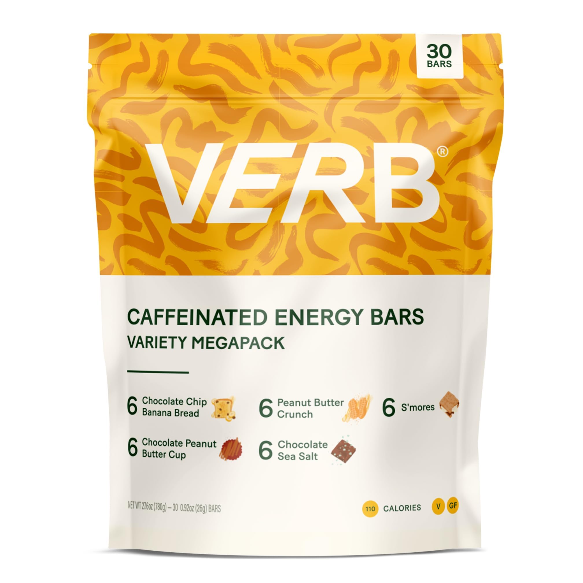 Verb Energy MEGA Variety TSF11Pack 30 Caffeinated Energy 5 Flavors