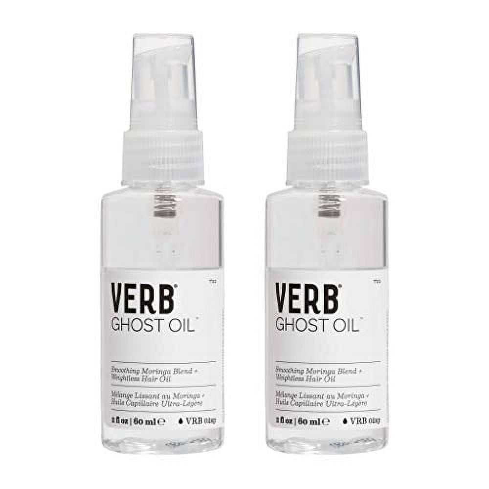 Verb Ghost Oil - Smoothing Moringa Blend + Weightless Hair Oil 2oz (Pack of 2)