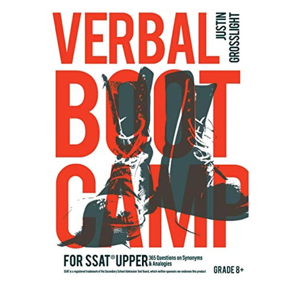 Pre-Owned Verbal Boot Camp for the SSAT Upper: 365 Questions on Synonyms & Analogies (Paperback) 0997423242 9780997423242